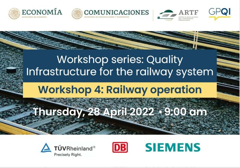 Poster of the fourth event of the series of workshops on QI for railway system