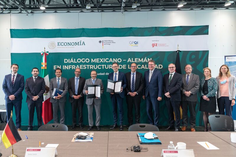 The signed Work Plan for 2022 was the result of the 4th Annual Meeting of the German-Mexican Dialogue on Quality Infrastructure